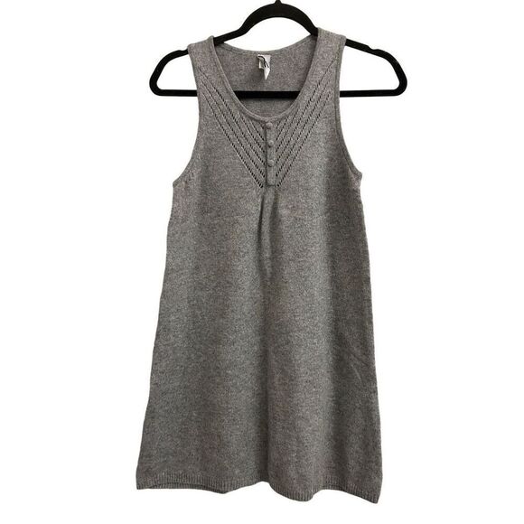 Vintage GAP tunic / mini sweater dress angora mix size M Heather gray Y2K - Picture 1 of 7